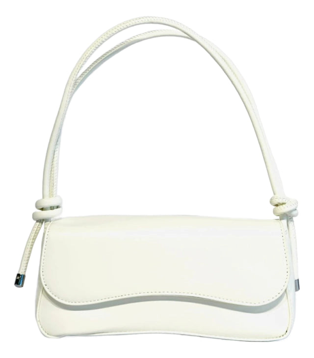 Cartera Mujer Minibag Lisa Solapa Hombro Herraje Plata Tokio