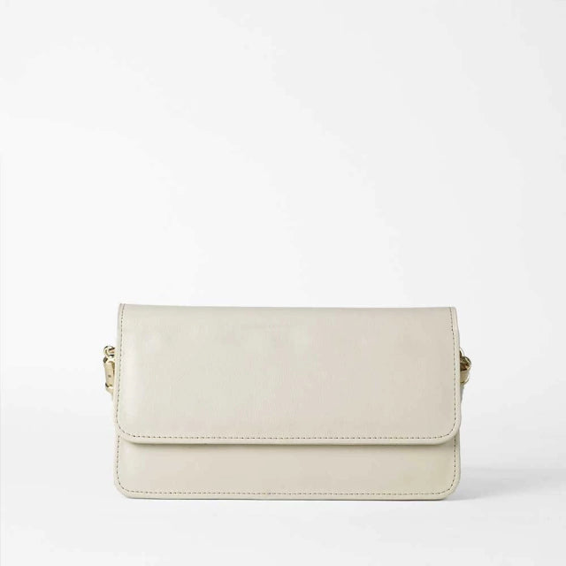 Cartera Mujer Minibag Lisa Solapa Hombro Herrajes Plata Cala