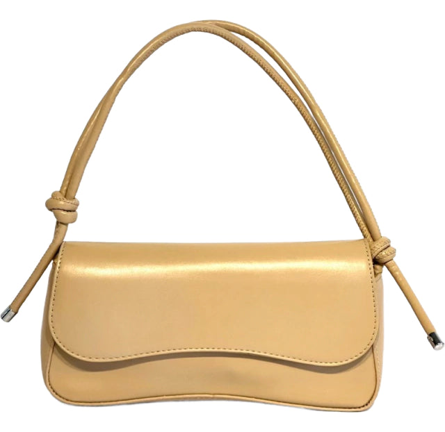 Cartera Mujer Minibag Lisa Solapa Hombro Herraje Plata Tokio