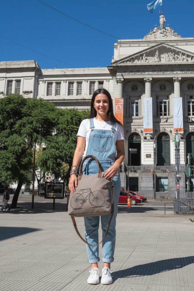 Cartera Bolso Mujer Tote Bag Amsterdam Universitario Amplio