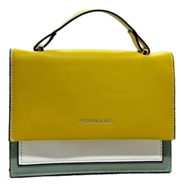 Cartera Minibag Isa Combinada Solapa Mini Maletin