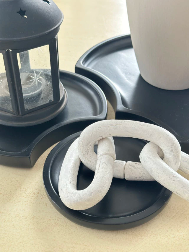 Centro de Mesa laqueado condesbastes estilo triptico