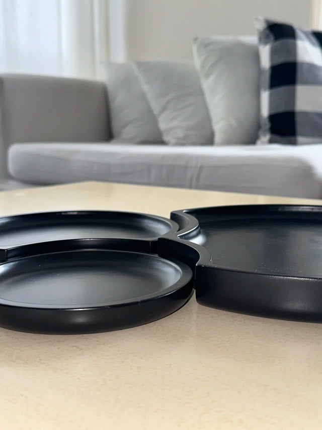 Centro de Mesa laqueado condesbastes estilo triptico