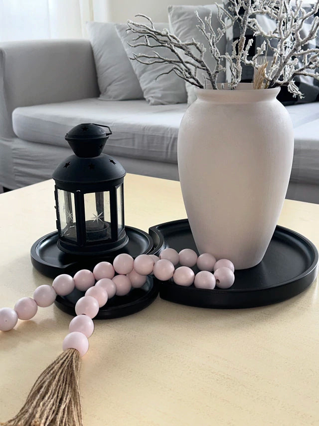 Centro de Mesa laqueado condesbastes estilo triptico