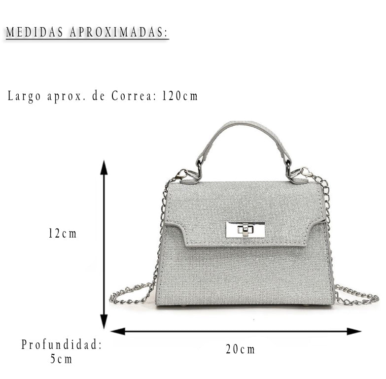 cartera clutch Lola Fiesta noche brillo