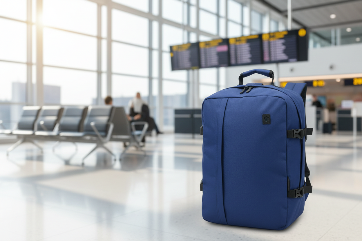 Mochila Unicross en aeropuerto