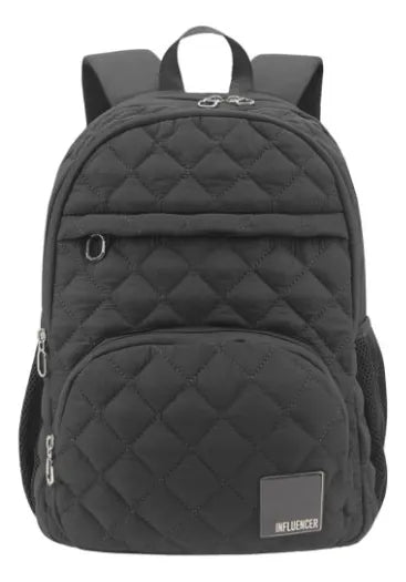 Mochilas Portanotebook Cierre Con Enganche Antirobo Urbanas Gris Oscuro Matelasse