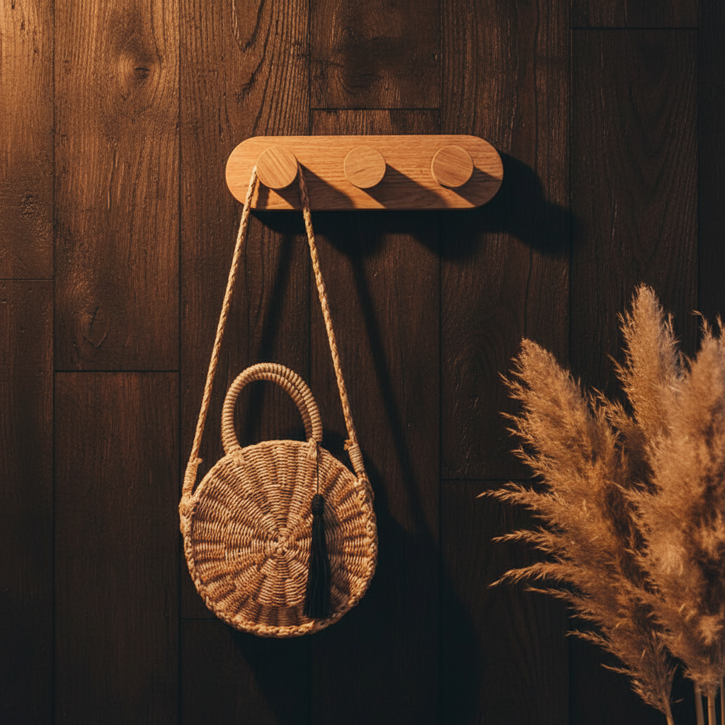 Perchero con 3 Botones Colgadores | Diseño Original tipo Botón en Melamina de Alta Calidad