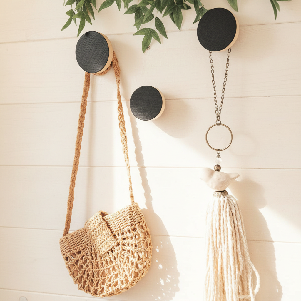 Perchero Praga Circular – Set x3 | Ideal para Hogar, Dormitorio o Recibidor