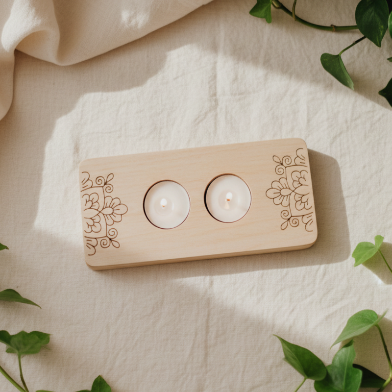 Porta velas Dobles decorativos estilo chic adornos varios modelos