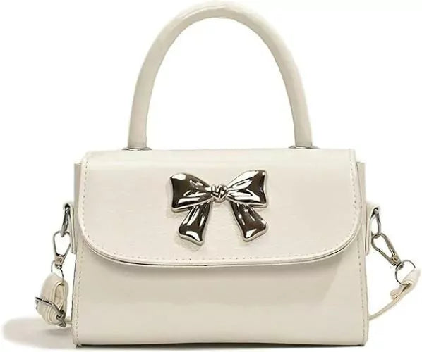 Cartera Mujer Minibag Bandolera Moño Acharolada Coquette