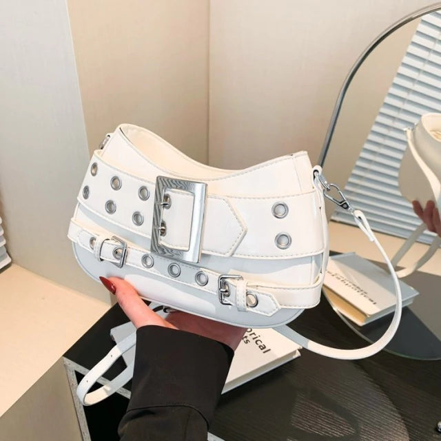 Cartera Mujer Bandolera Arlys Importada Con Hebilla Noche