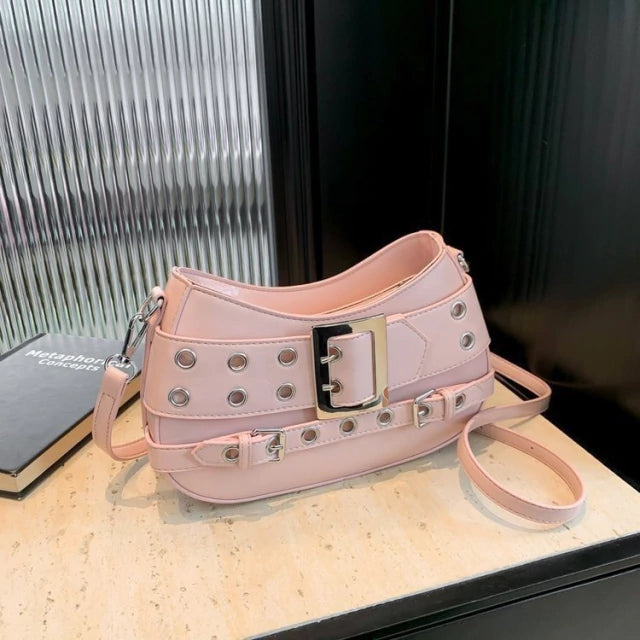 Cartera Mujer Bandolera Arlys Importada Con Hebilla Noche