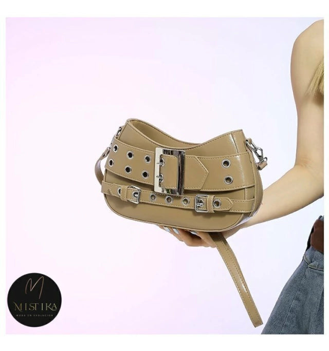 Cartera Mujer Bandolera Arlys Importada Con Hebilla Noche