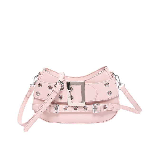 Cartera Mujer Bandolera Arlys Importada Con Hebilla Noche