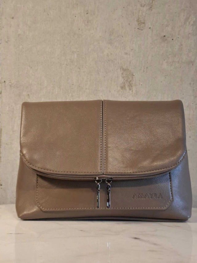 Cartera Bolso Mujer Amayra Solapa Con Cierre Decorativo Moda